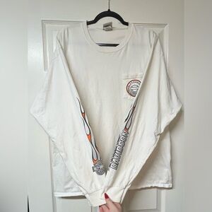 Men’s vintage Y2K Harley Davidson long sleeve shirt Sundance white Wyoming Eagle
